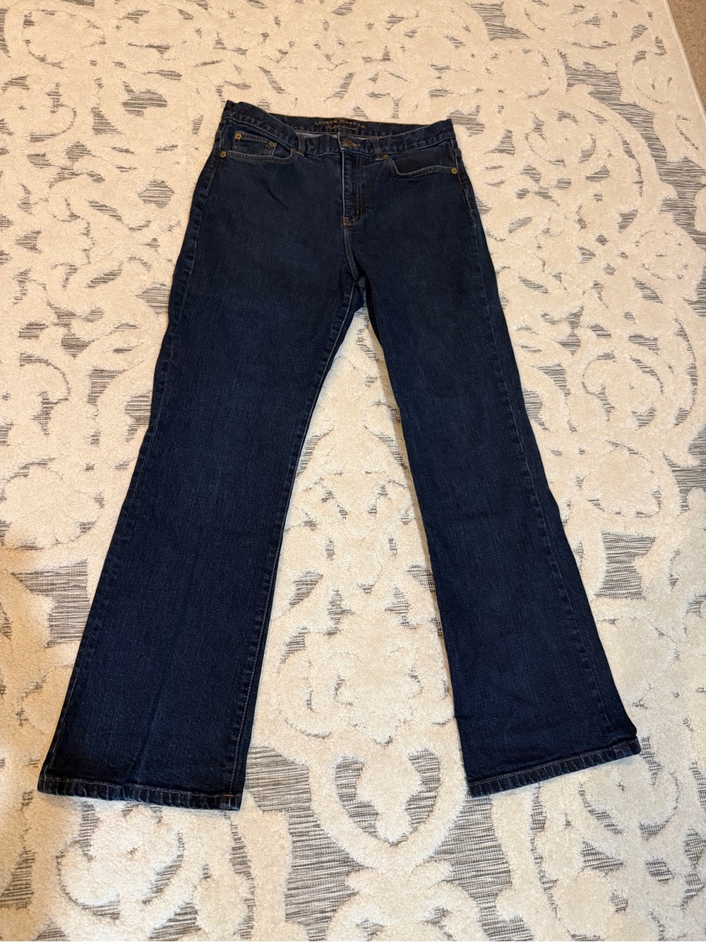 Ralph Lauren Women’s dark Blue Denim Jeans size 10 EUC